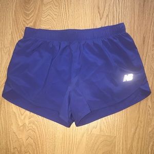Blue new balance running shorts